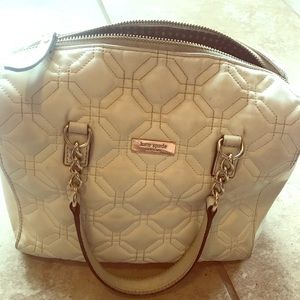 White cushion Kate Spade purse